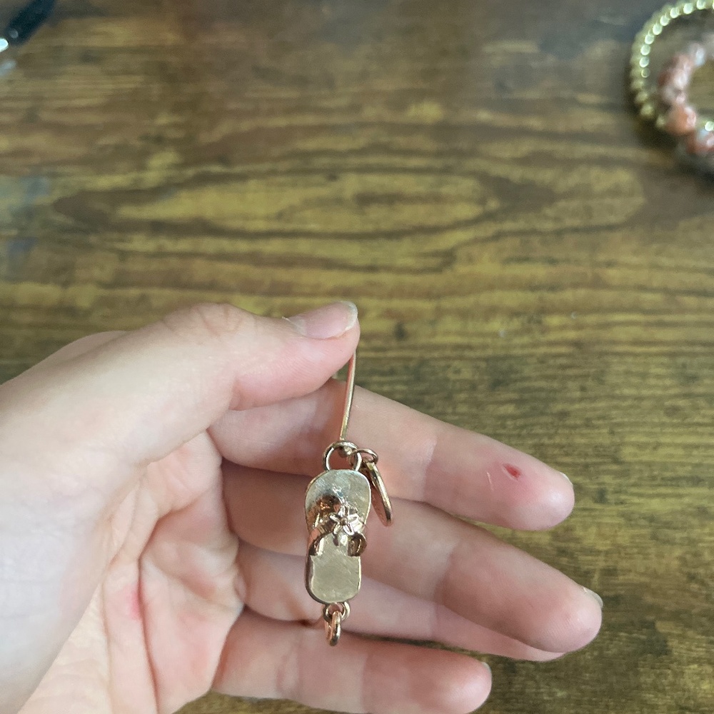 Rose gold sandal bracelet